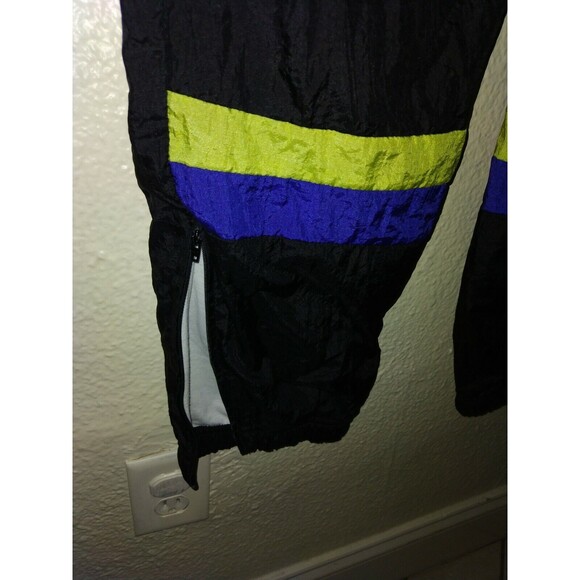 Vintage Sergio Tacchini Track suit 80s 90s Colorblock Zip Jacket Sz 44 Pants 38 - Picture 6 of 9